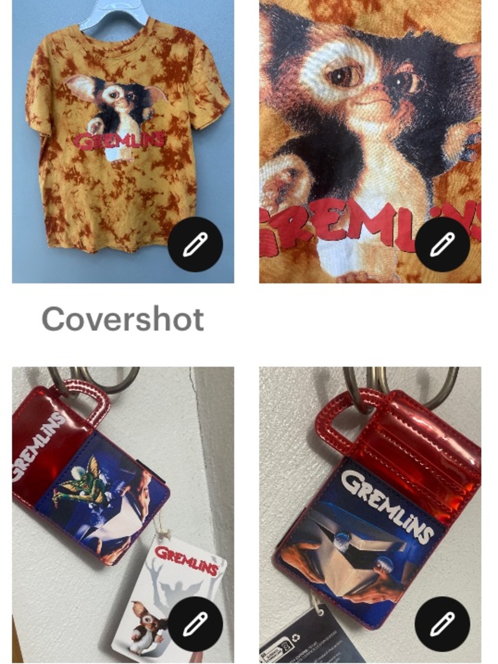 Gizmo GREMLINS tee shirt SzS+Loungefly wallet NWT